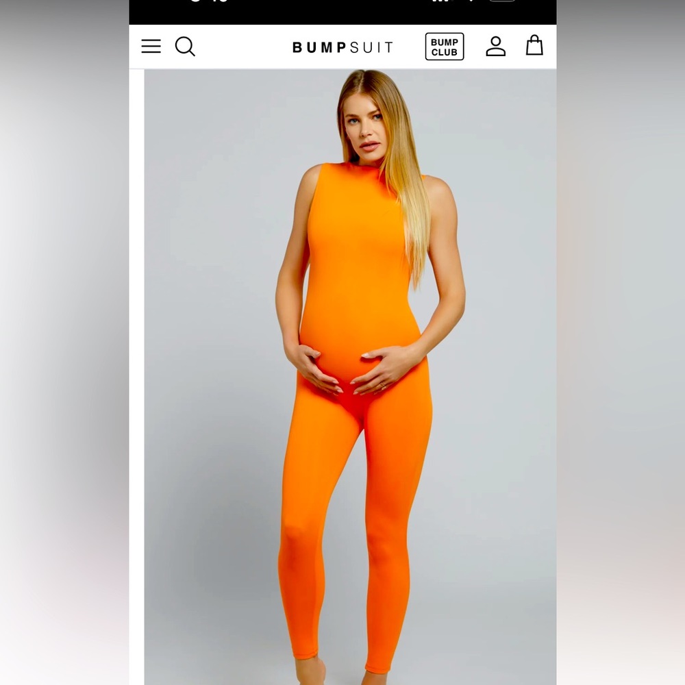 The GIA Bumpsuit, Orange, size XS, NWT